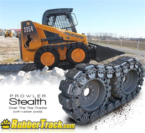 tracks plus skid steer metal over the tire tracks|12 inch prowler stealth skid steer.